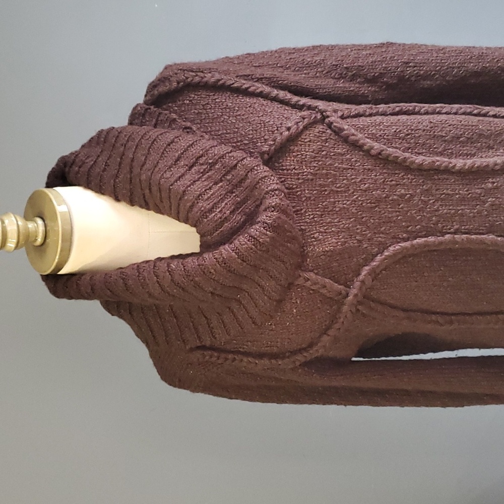 Jones ny women''s brown cowl neck  sweater size M - Picture 2 of 14